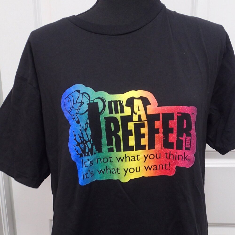 "I'm A Reefer" Mens Black Size Medium Tshirt